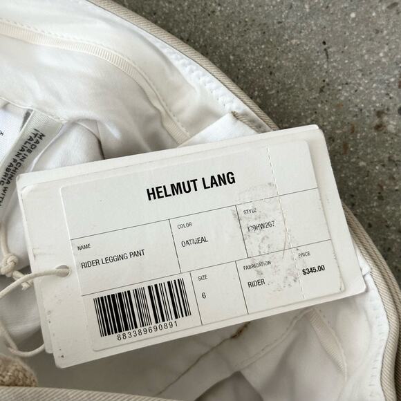 Helmut Lang Rider Legging Pant w/ Slit in Oatmeal - Picture 8 of 11